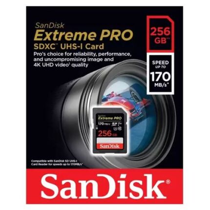 SANDISK SDHC MEMORY CARD 256GB 170MB/s EXTREME PRO