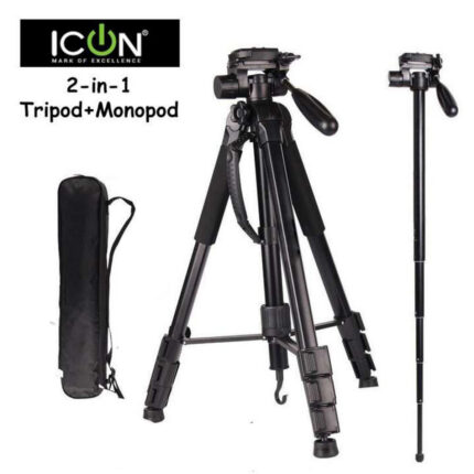 ICON 7867 PROFESSIONAL TRIPOD AND MONOPOD FOR CAMERAS