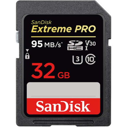 SANDISK SDHC MEMORY CARD 32GB 95MB/s EXTREME PRO