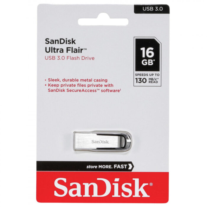 SanDisk 16GB Ultra Flair USB 3.0 Flash Drive